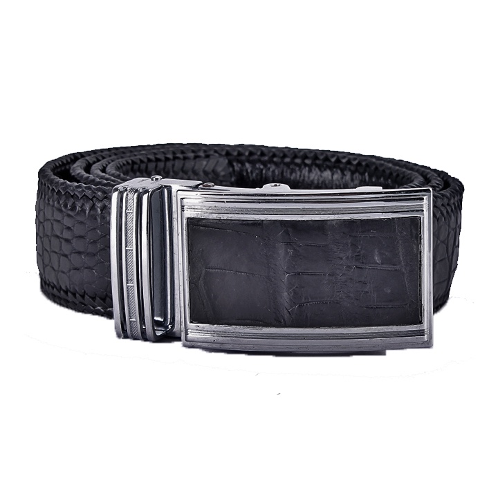 Dây nịt nam da cá sấu màu đen HP94252-4276-4288-4709-4715-4721