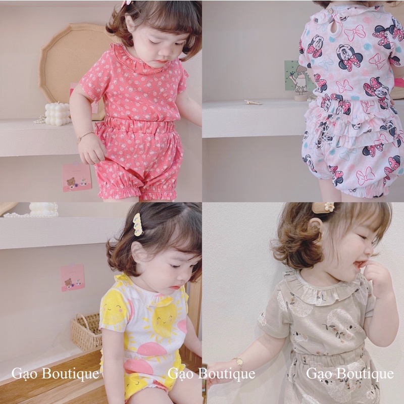 Đồ bộ cho bé gái 7-18kg - Hè 2023