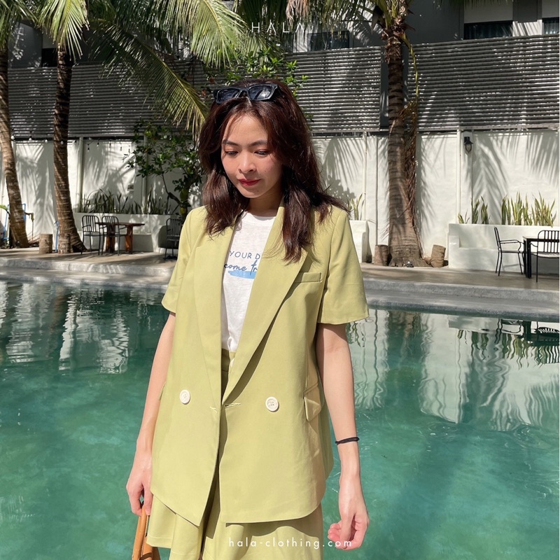 HALA SHORT SLEEVE BLAZER - Áo blazer ngắn tay | WebRaoVat - webraovat.net.vn