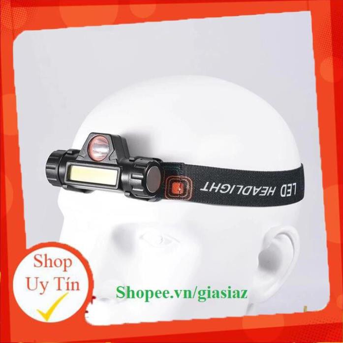 [Thanh Lý] Đèn Đội Đầu Mini Siêu Sáng, Đèn Pin Đội Đầu Mini Siêu Sáng 3in1 siêu tiết kiệm