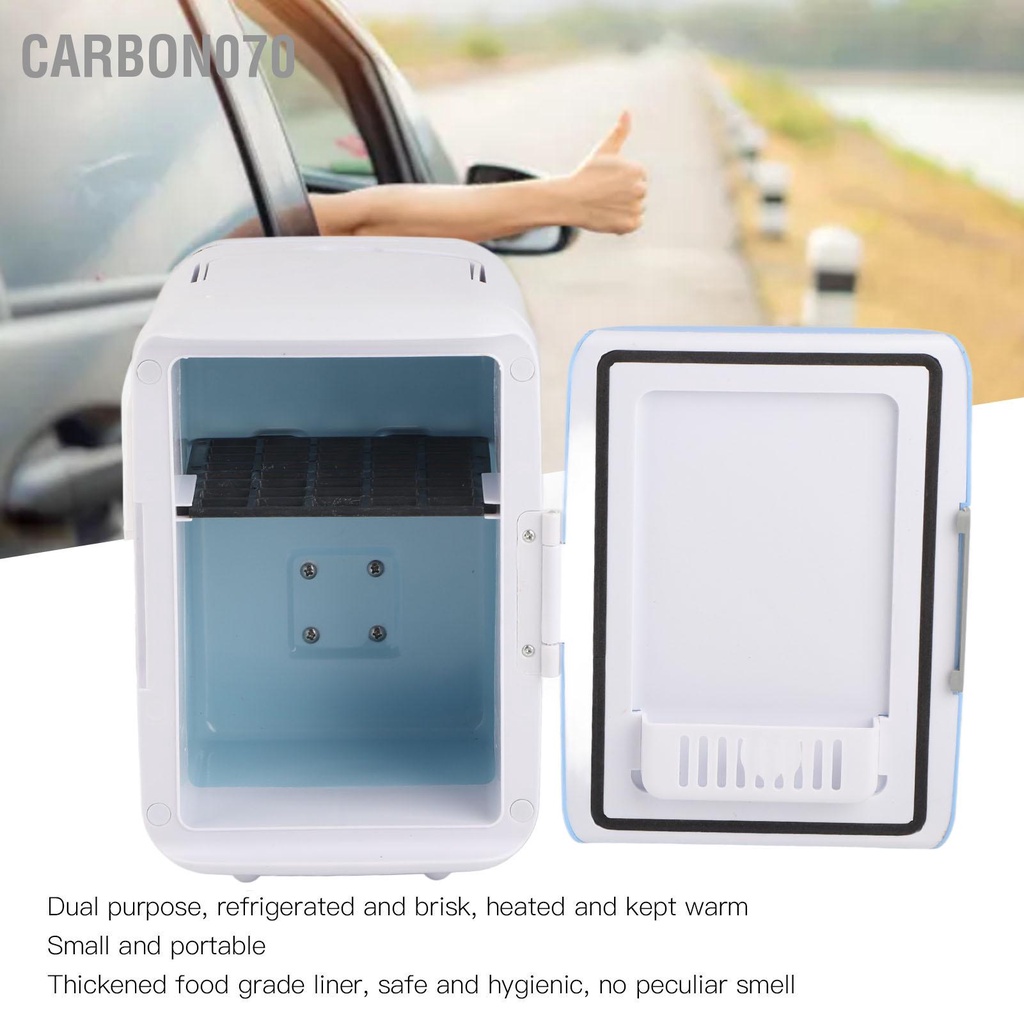 [Hàng Sẵn] Tủ lạnh MINI dùng trên ô tô 4L đa năng Làm lạnh và sưởi ấm【Carbon070】