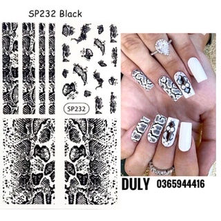 Hình dan móng tay hoạt tiết rắn 3D sieu hot