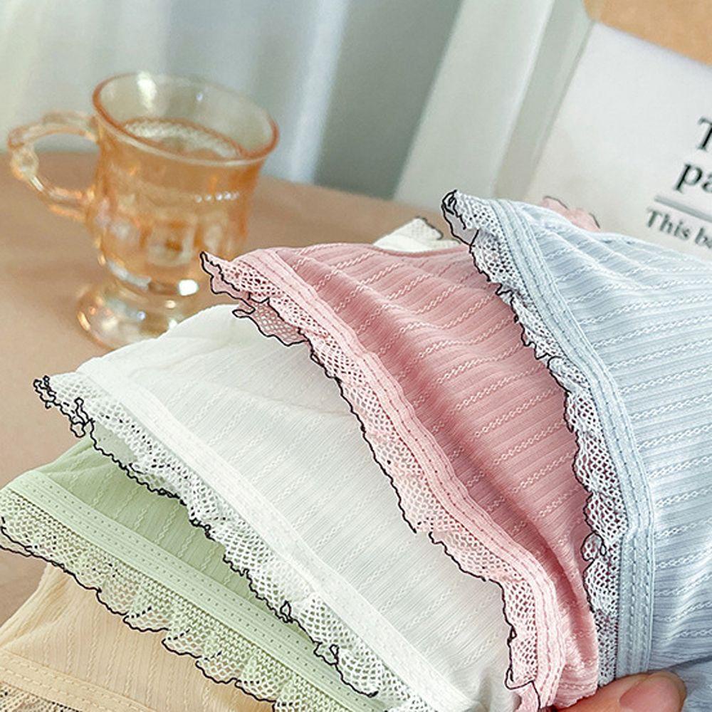 OCEANMAP Áo Lót Crop Top Ba Nút Hở Lưng Màu Sắc Trơn Thân Thiện Với Da Thoáng Khí Thân Thiện Với Làn Da Dành