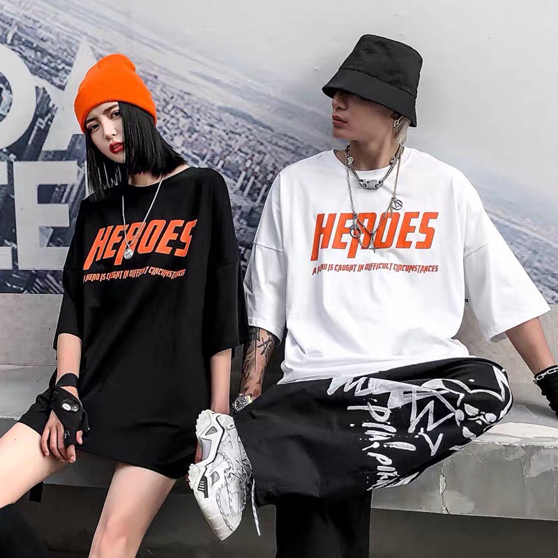 Áo thun tay lỡ unisex form rộng NARUTO nam nữ phong cách ulzzang Wind