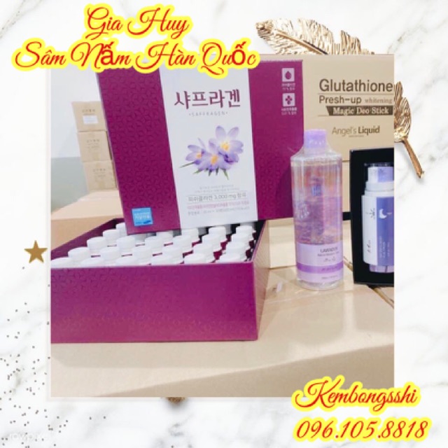 [HÀNG MỚI VỀ] Nước Uống Nhụy Hoa Nghệ Tây Saffron Collagen 3000mg 30 Chai