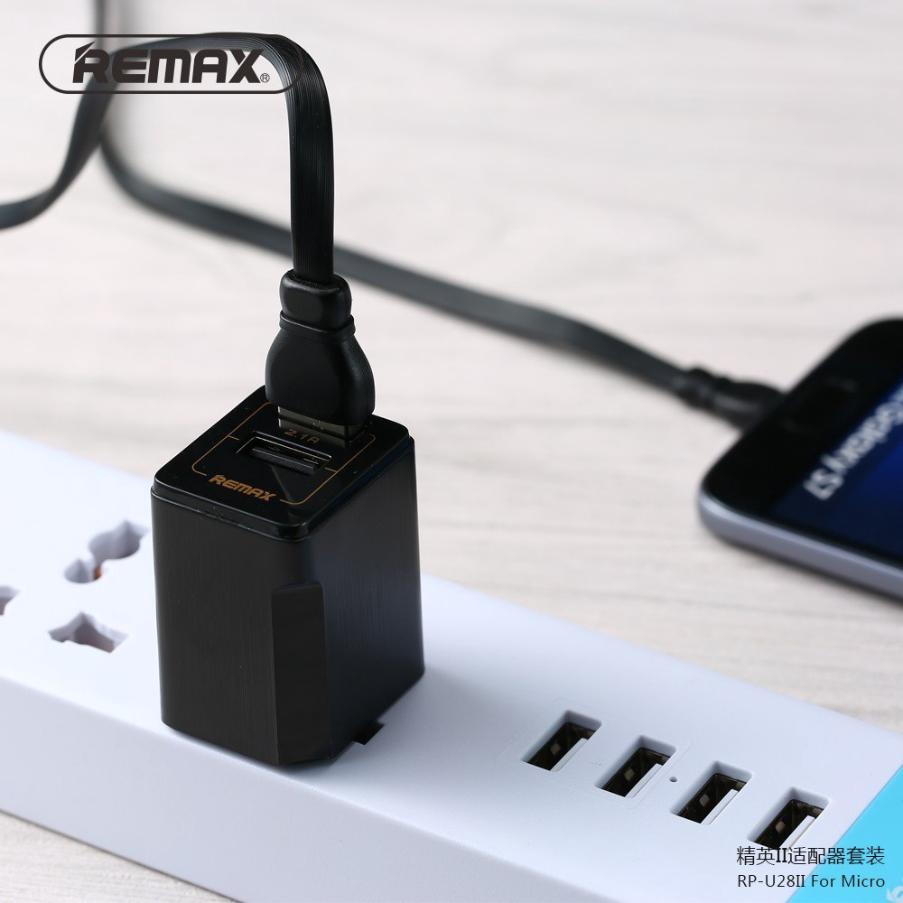 Bộ sạc USB Remax 2 cổng kèm cáp nối dữ liệu