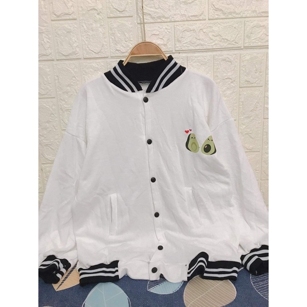 Áo bomber nỉ quả bơ TC6