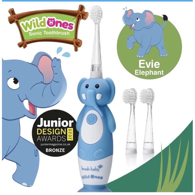 BÀN CHẢI ĐIỆN SÓNG ÂM BRUSHBABY WILDONES