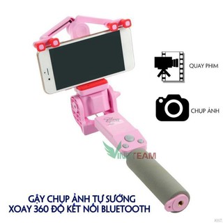 Gậy Chụp Ảnh Tự Sướng Xoay 360 Độ Kết Nối Bluetooth Cho Điện Thoại Thông Minh R1 VINETTEAM -DC4002