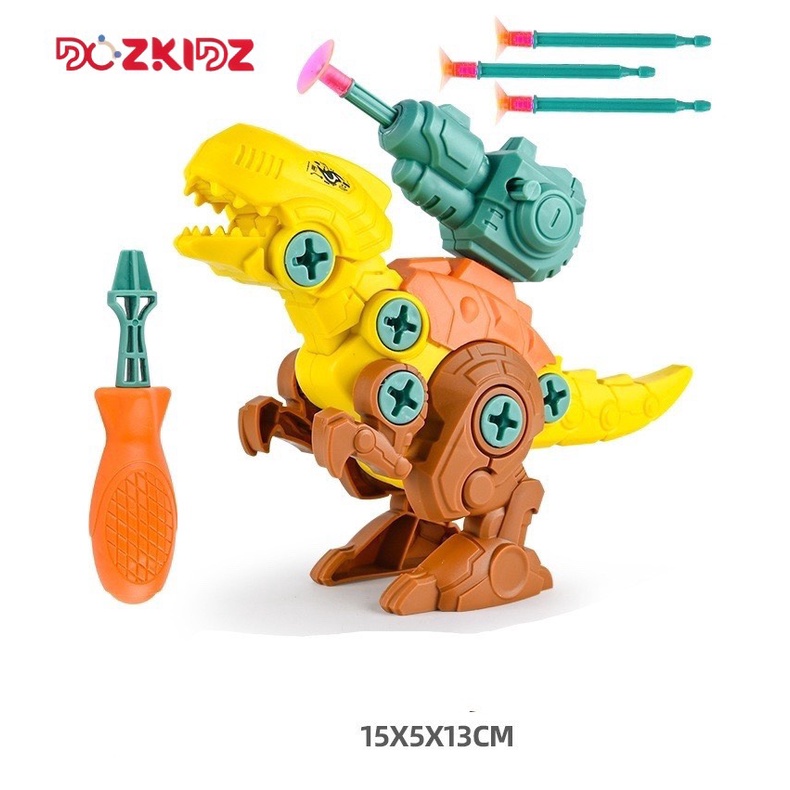 Khủng long đồ chơi SET 3 CON, lắp ráp mô hình khủng long siêu thú đại chiến size lớn 21cm - DOZKIDZ