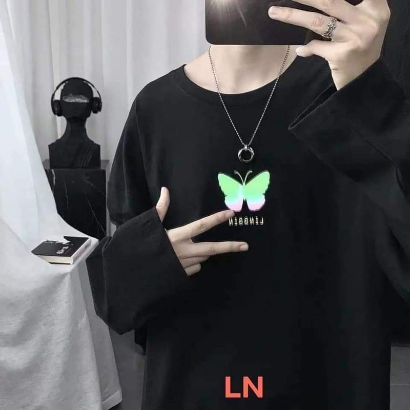 Áo bướm phản quang giữa ngực dài tay DA6