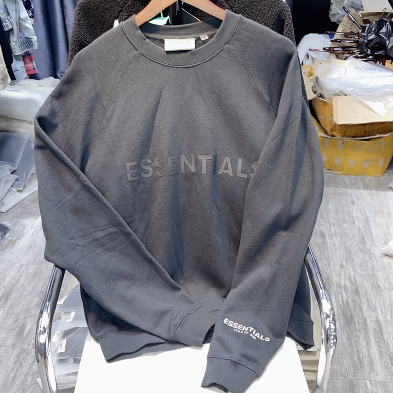 ⚡️[CHỈ 1 NGÀY] - Áo sweater Fear of God ESSENTIALS ss20 Black, áo sweater FOG