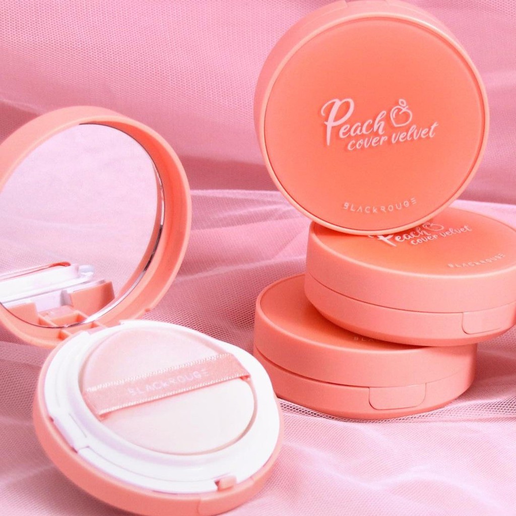 Paris Beauty Garden - [NEW] Phấn Nước Trái Đào Black Rouge Peach Cover Velvet Cushion