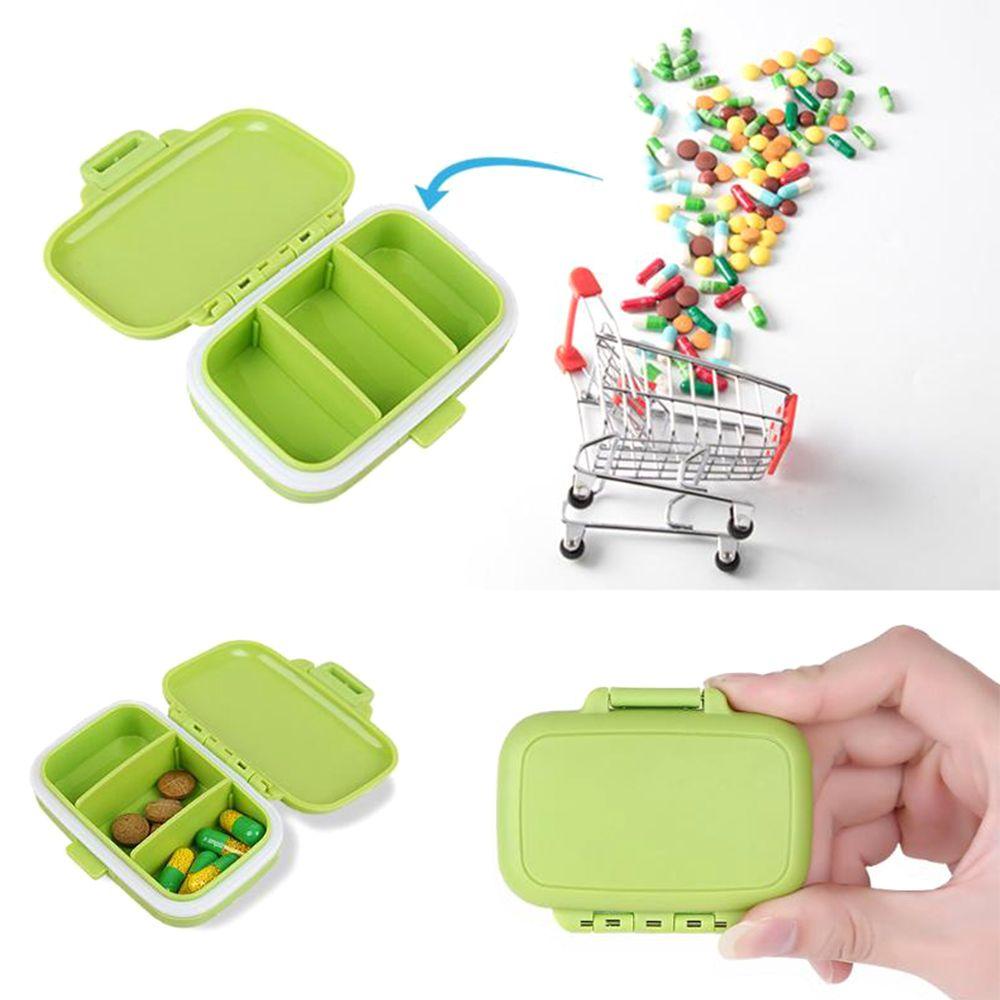 Hộp Đựng Thuốc Mini 3 Ngăn Chăm Sóc Sức Khỏe Tiện Dụng