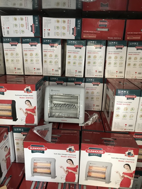 Sưởi điện Halogen Sunhouse SHD7015 - SHD7013 - Điện máy Sunmy - Hàng mới