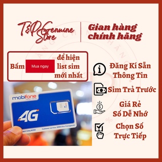Sim Mobifone Số Đẹp , Dễ Nhớ - Cặp/Gánh (Đầu 07)