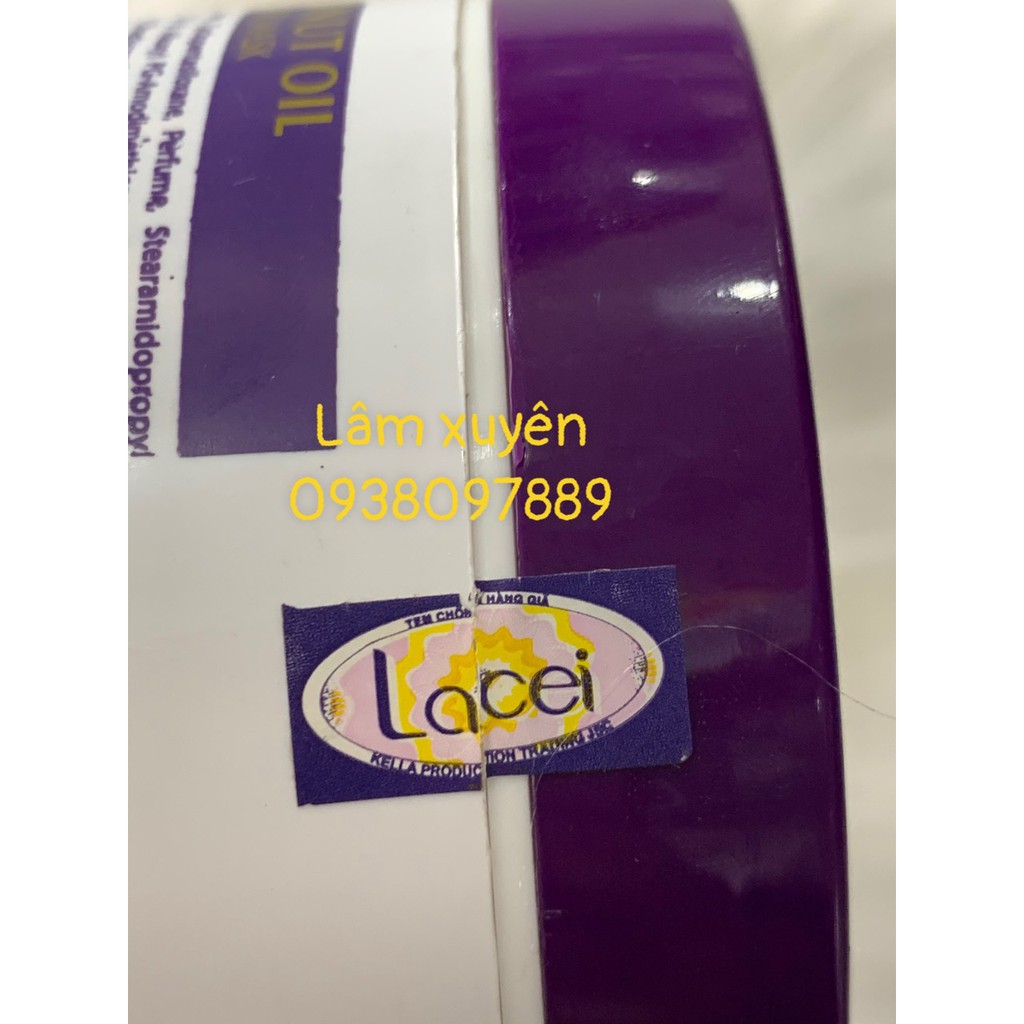 Hấp dầu ủ tóc LACEI 300ml hương dừa  hủ trắng nắ tím CHÍNH HÃNG phục hồi cấu trúc trong tóc,giúp tóc mềm mại chắc khỏe