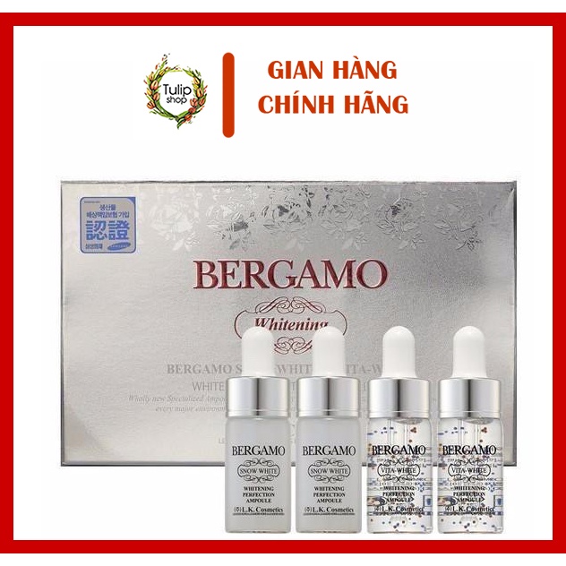 Serum Bergamo Snow White & Viva White Whitening Perfection Ampoule set