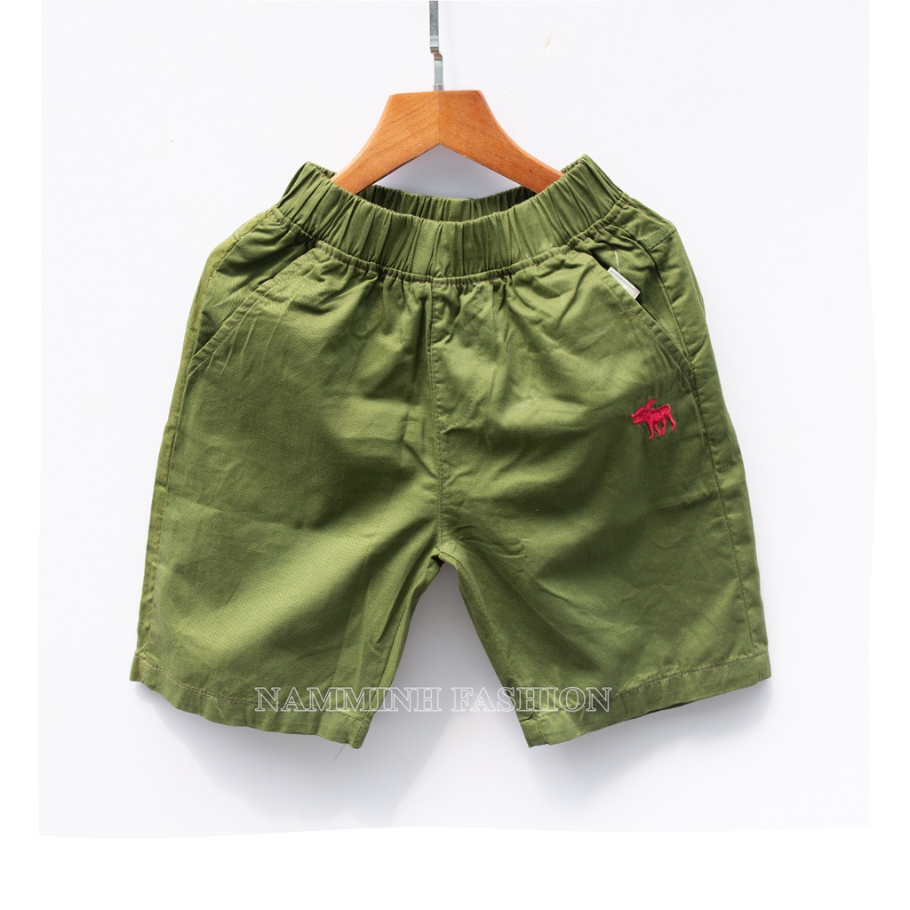 Quần short, quần lửng lưng thun chất vải mềm cho bé trai  8-30 ký