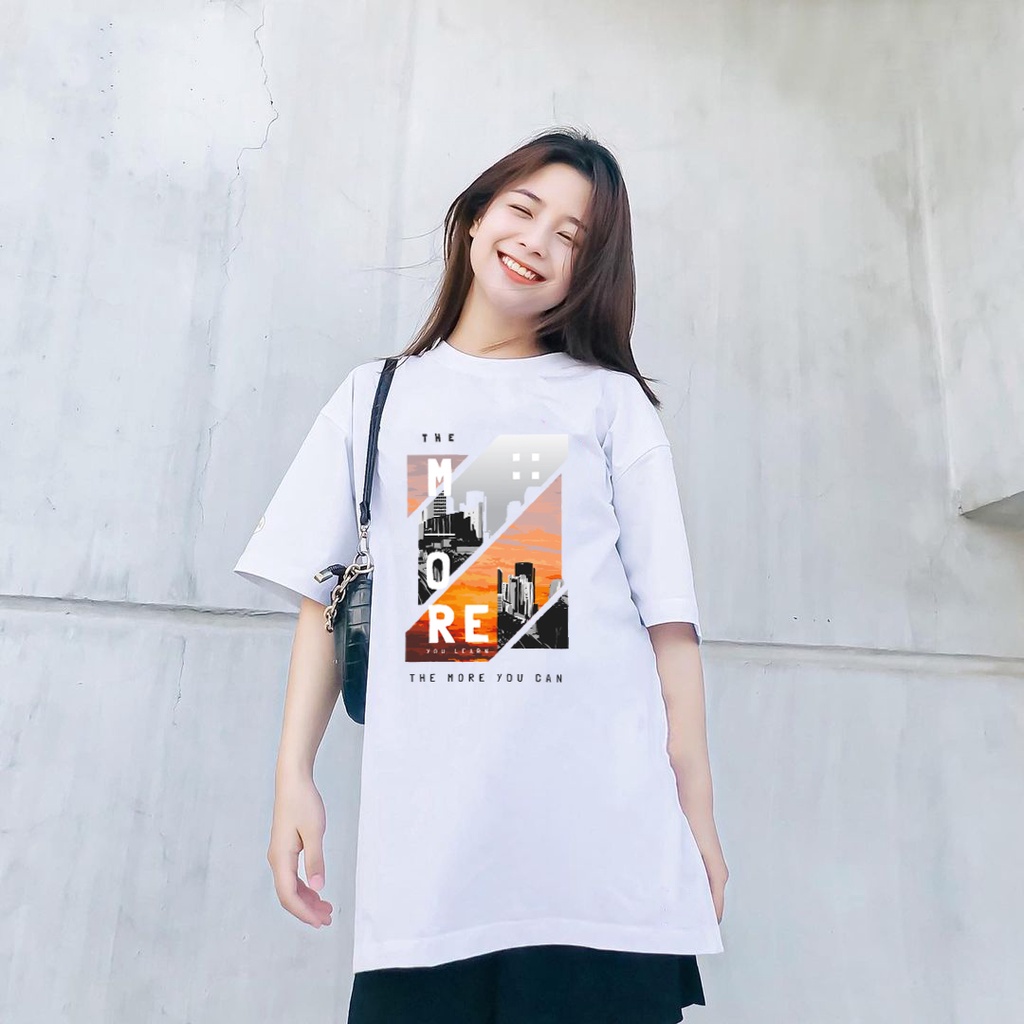 Áo thun tay lỡ nam nữ form rộng The City , áo phông nam nữ Unisex cổ tròn vải cotton - GW Shop | BigBuy360 - bigbuy360.vn