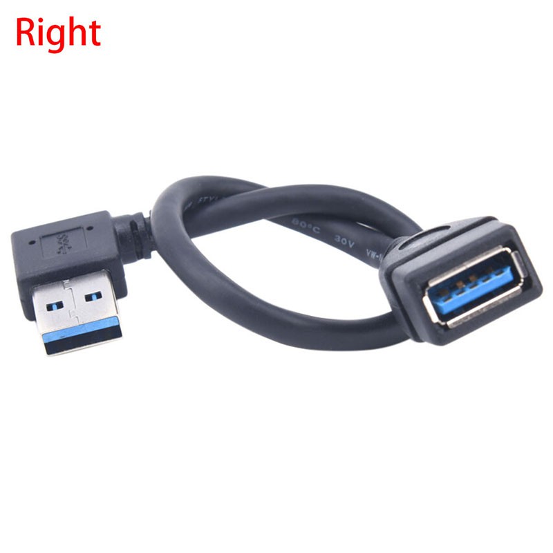 Dây cáp chuyển đổi giắc cắm sang cổng usb 3.0 90 độ