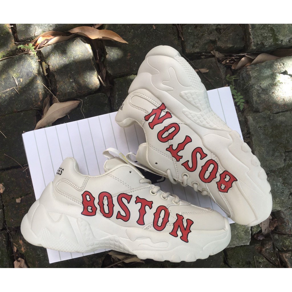 Giày thể thao nam nữ Boston cao cấp hàng giày trắng Sneaker ulzzang cao cổ tăng chiều cao 5cm,