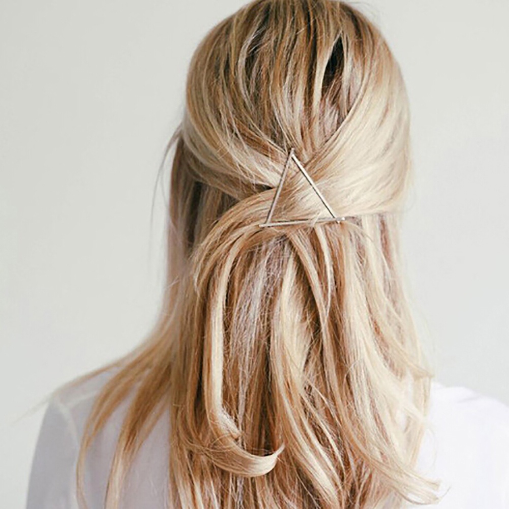 Kẹp tóc kim loại nhiều hình dạng thời trang cho nữ