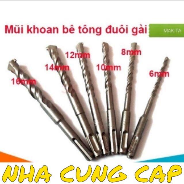 (GIÁ HỦY DIỆT) MŨI KHOAN BÊ TÔNG GÀI MAKITA