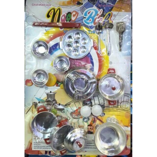 Vỉ đồ chơi nấu ăn Ngọc Bích - đồ chơi bằng nhôm nấu ăn được