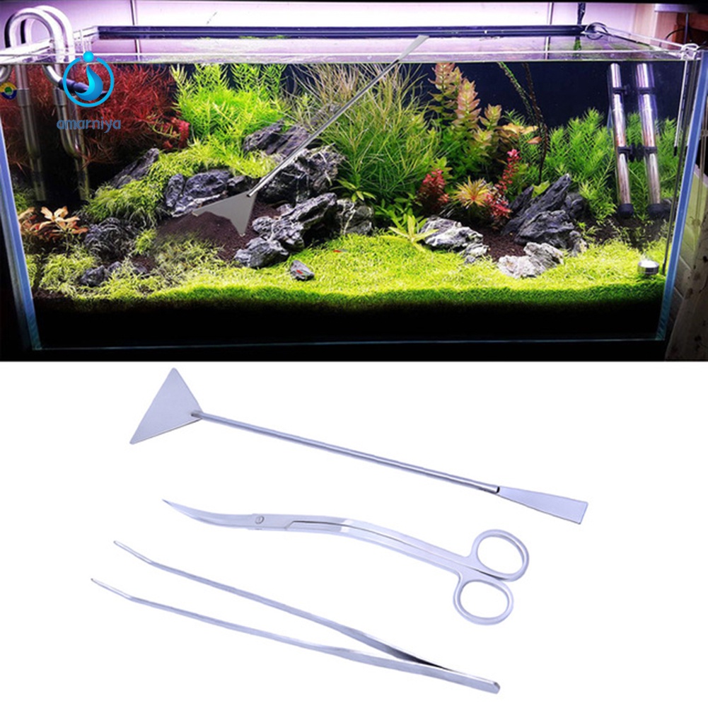 Bộ 3 Dụng Cụ Kéo Cắt Tỉa Cây Thủy Sinh Hồ Cá Cảnh