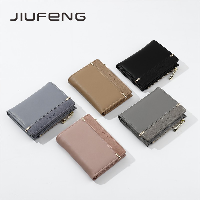 JIUFENG Ví da PU màu nhám thời thượng cho nữ | BigBuy360 - bigbuy360.vn
