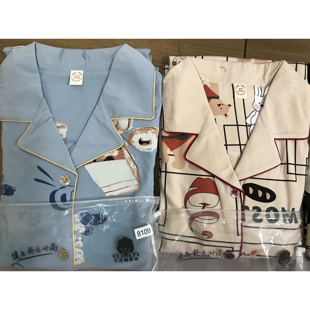 {ẢNH THẬT} Đồ bộ nữ Pijama thu đông mặc nhà chất vải Cotton 100% style Hàn Quốc, sài rất thoải mái- Shop Thủy Bông