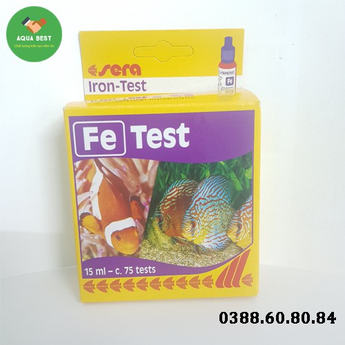 Test Fe Sera - Hộp sắt Sera Đức - Bộ Fe Sera