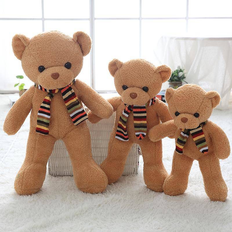 Gấu Teddy Nhồi Bông Cỡ Nhỏ Dễ Thương Cho Bé Gái