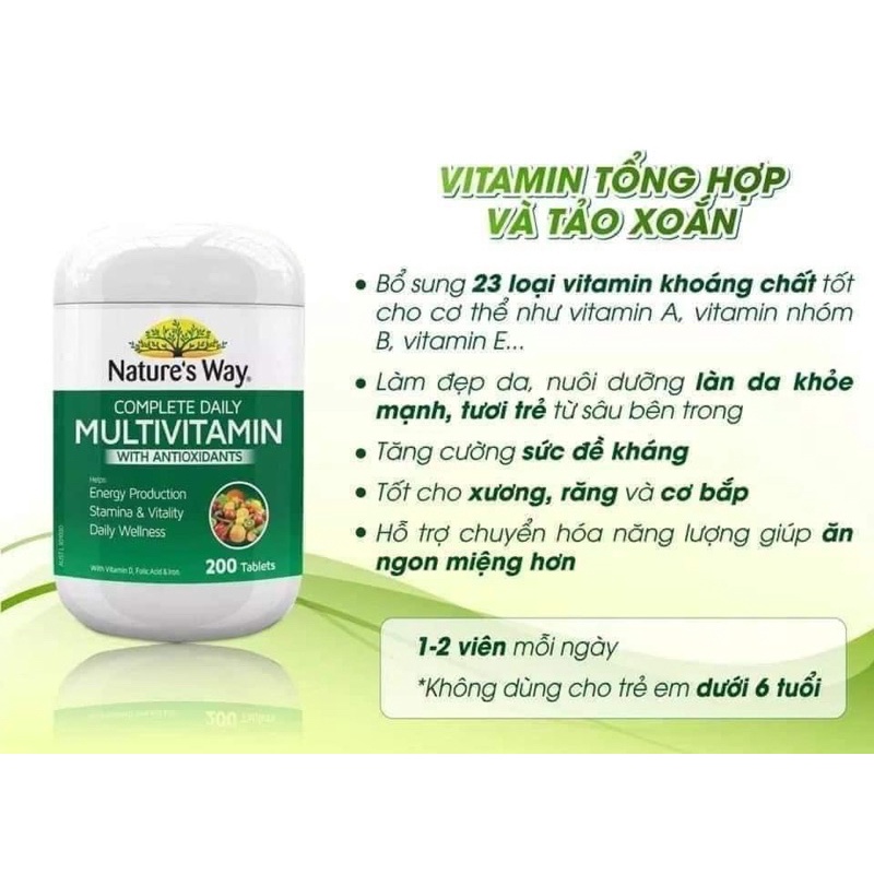 Nature’s Way Multivitamin Úc 200v