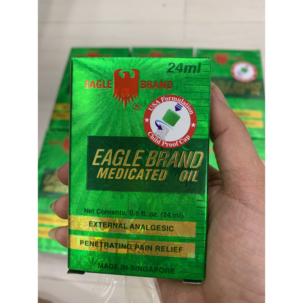 Dầu gió xanh con ó 2 nắp Mỹ