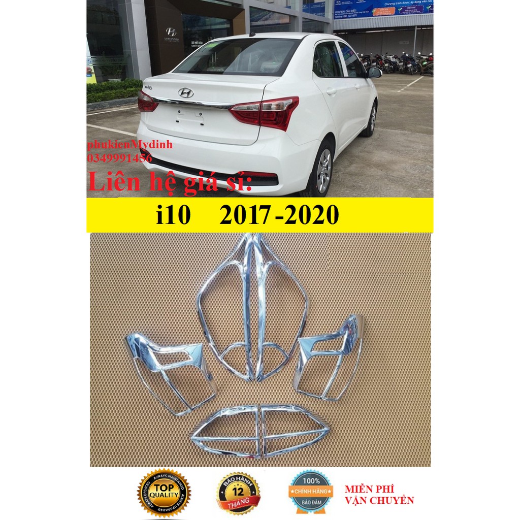 Ốp đèn i10 pha + hậu 2017-2020 sedan