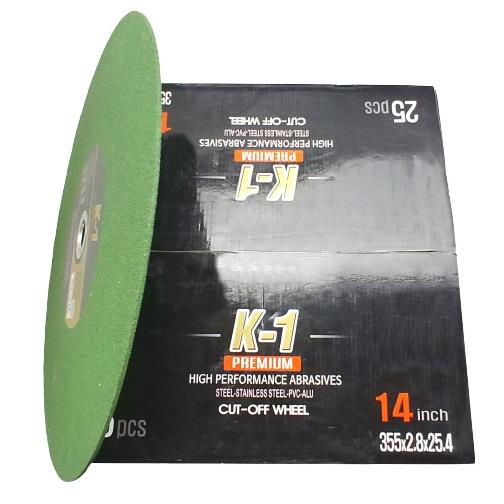 5 viên ĐÁ CẮT SẮT 355  | Đá cắt K1 Xanh 355 | Đá cắt sắt phi 355