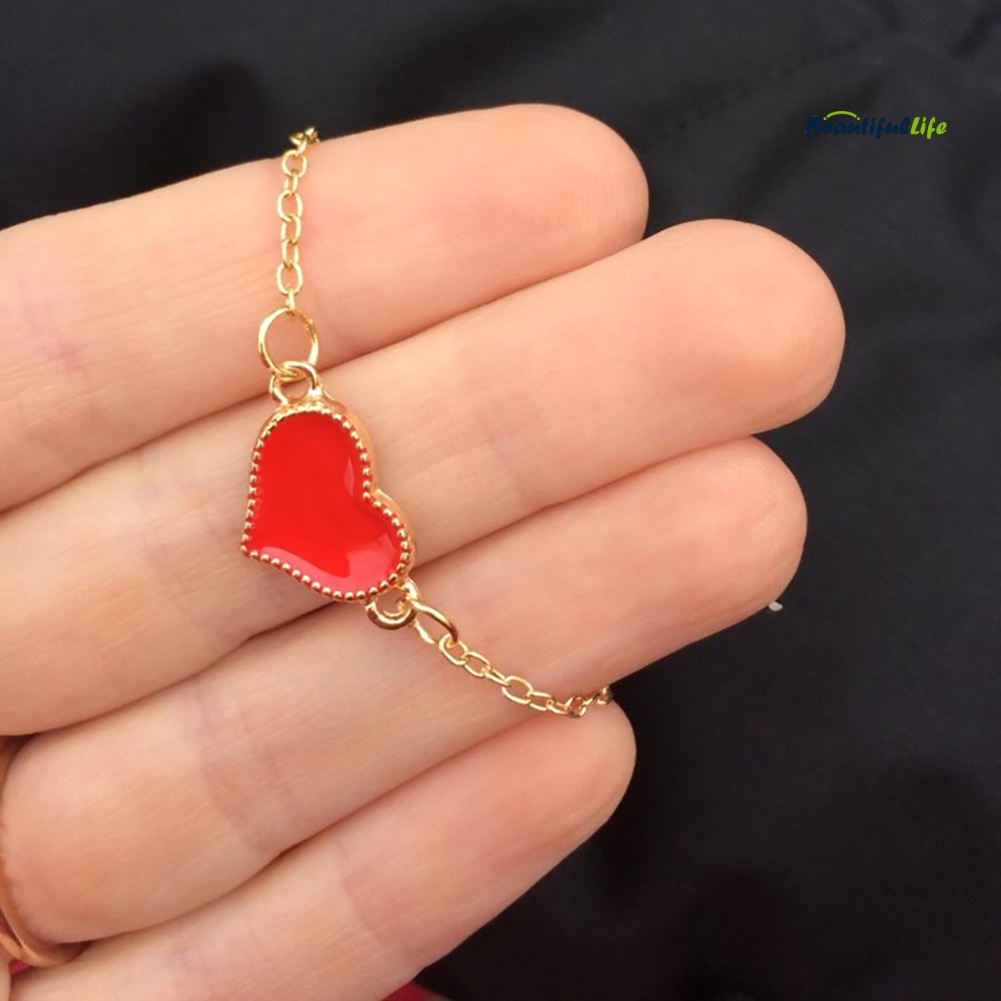 Vòng đeo tay thiết kế mặt trái tim dự tiệc cocktail làm quà tặng sinh nhật cho nữ | BigBuy360 - bigbuy360.vn