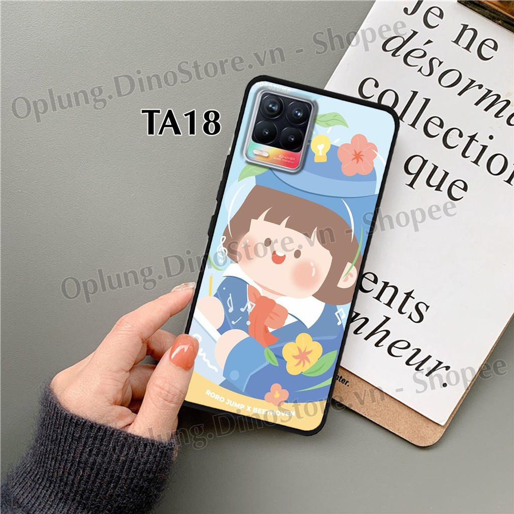 [Mới] Ốp lưng Realme 8 - Realme 8 Pro in hình bé gái Roro Jump ngộ nghĩnh, ốp Realme chống bám bẩn, siêu bền.