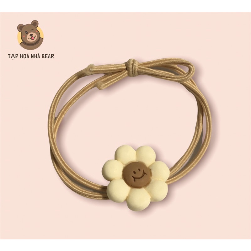 Dây Cột Tóc Cao Su Co Giãn Phong Cách Hàn Quốc