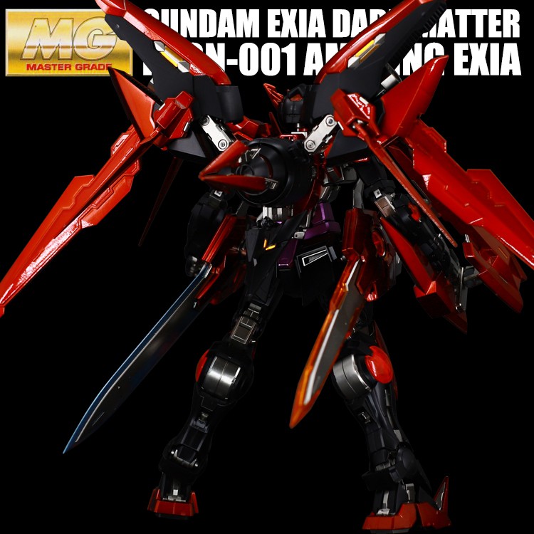 Mô hình Gundam Bandai Metal Coloring MG1: 100Exia Dark Matter Angel