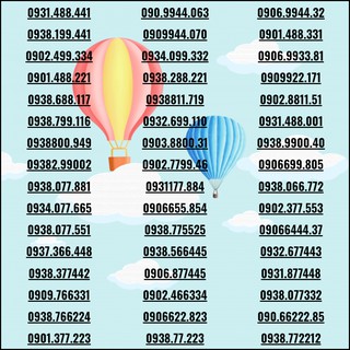 [Đồng giá] Sim đẹp Mobi