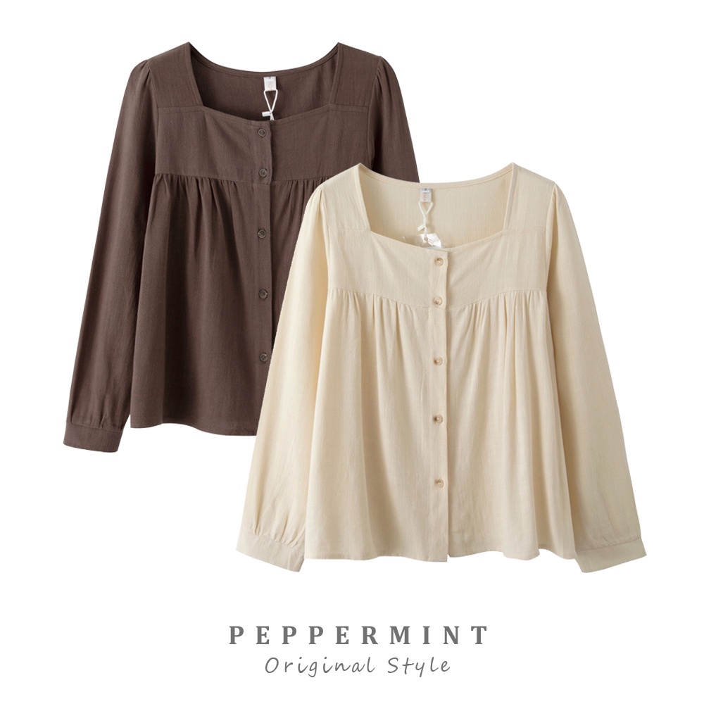 Áo Sơ Mi Tay Dài Màu Trơn Kiểu Hàn Quốc Đơn Giản Dễ Phối Đồ 35890