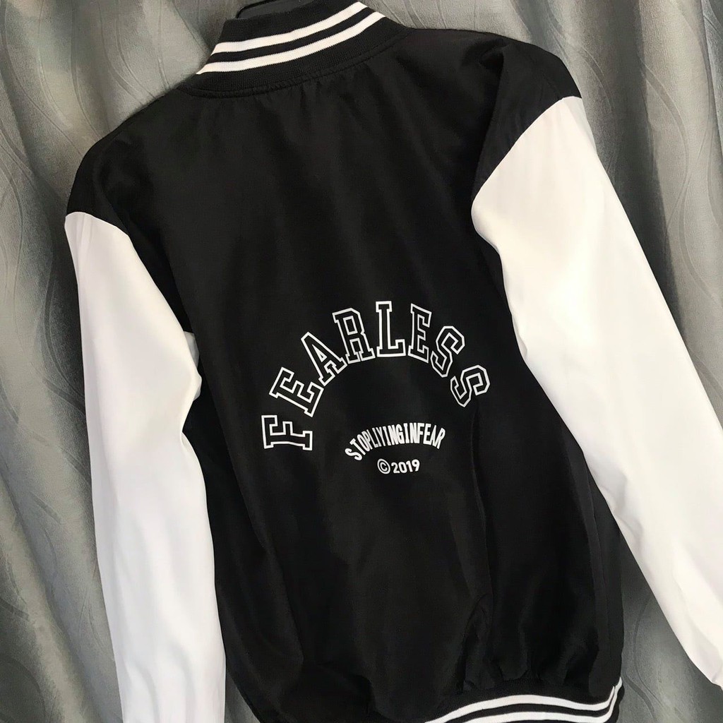 ÁO KHOÁC DÙ BOMBER F Unisex ẢNH THẬT