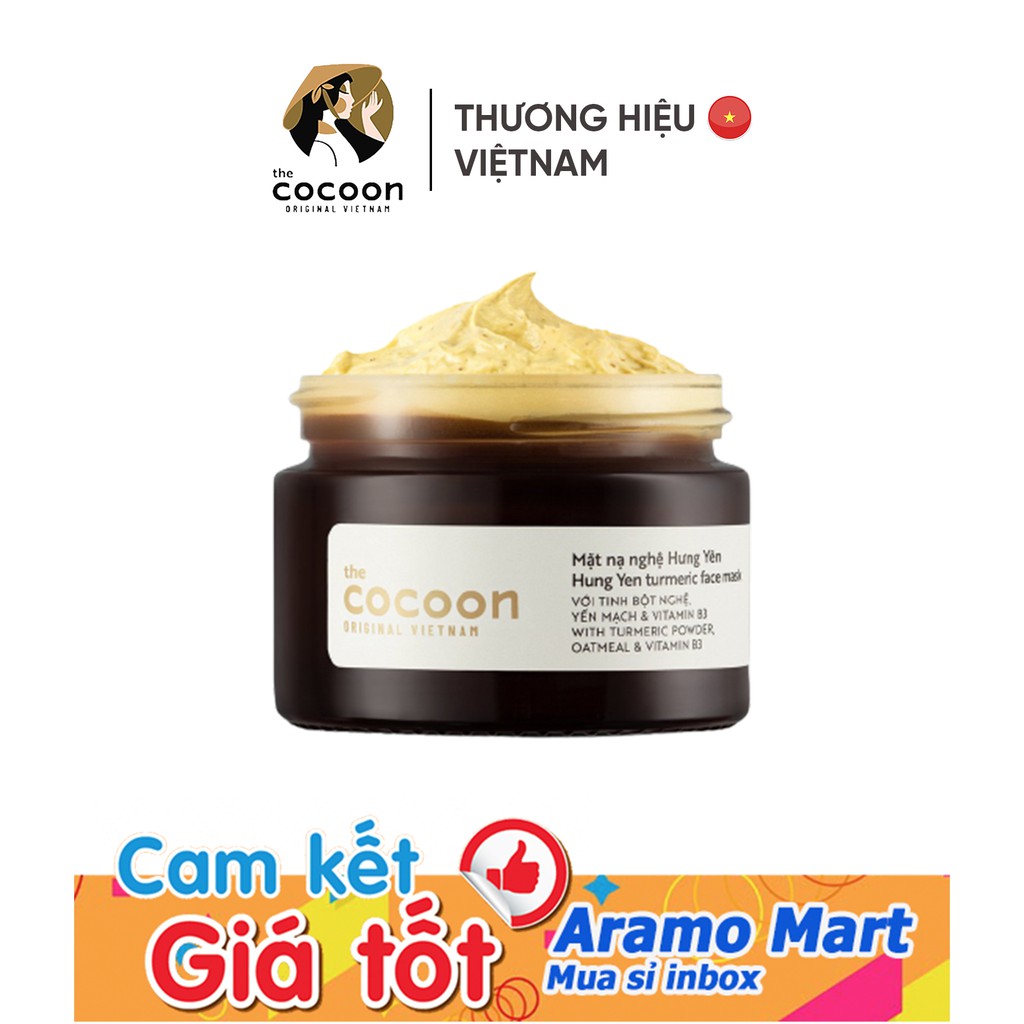 [FREESHIP] Mặt Nạ Nghệ Hưng Yên Cocoon 30ml/hộp ＊AramoMart＊