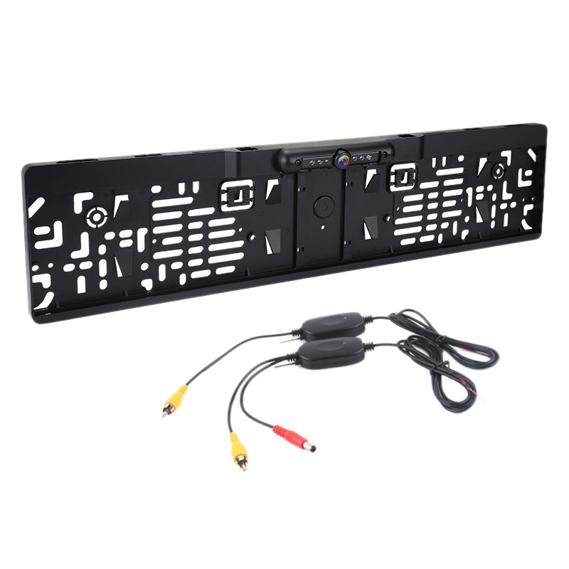 Wireless EU Car License Plate Frame CCD Dynamic Trajectory Rear View Camera Night Vision Reverse Camera with 5 IR Light | BigBuy360 - bigbuy360.vn