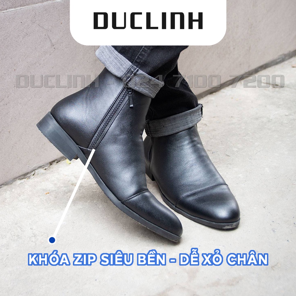 Giày Chelsea Zip Boots Nhám Độc Quyền Đức Linh Dễ Phối Đồ Giày Da Thời Trang Xu Hướng Đức Linh GDA042