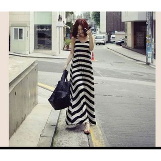 Đầm maxi kẻ sọc Size L