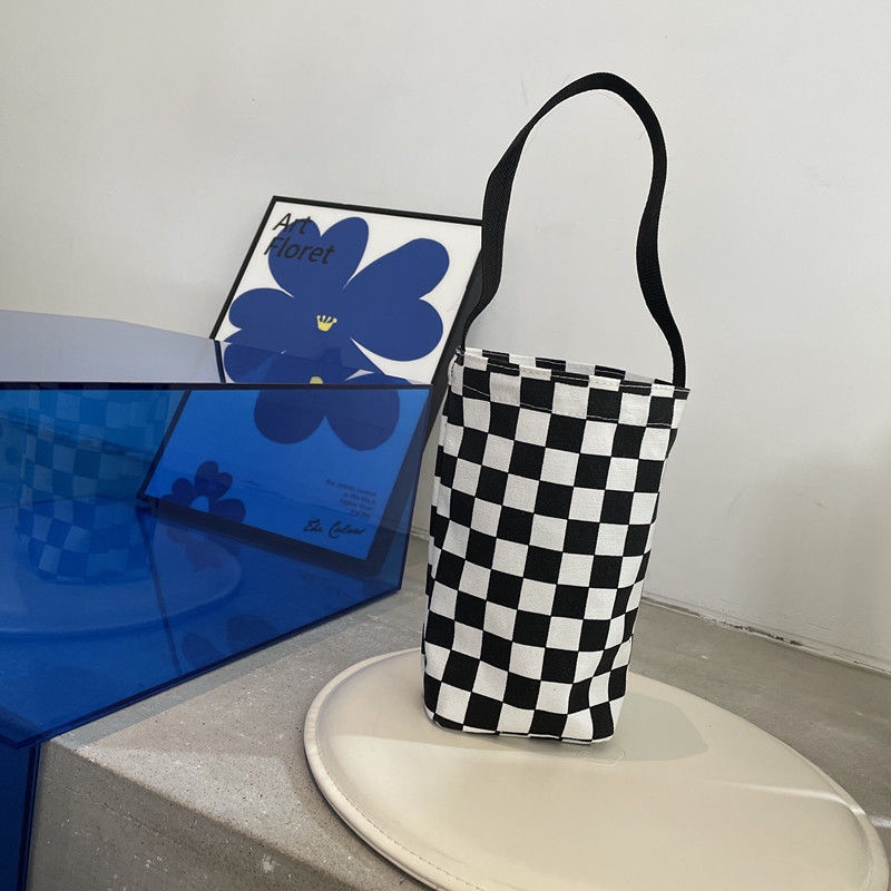 Túi Xách Vải Canvas Màu Sắc Đơn Giản Phong Cách Hàn Quốc